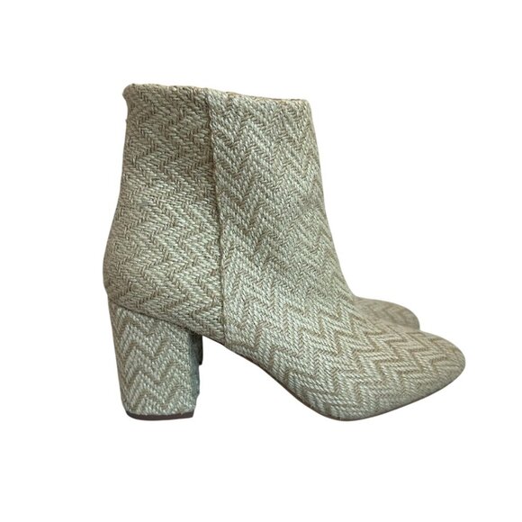 Band of Gypsies Andrea Ankle Booties Boots Block Heel Jute Textured Size 9.5 - Picture 2 of 12